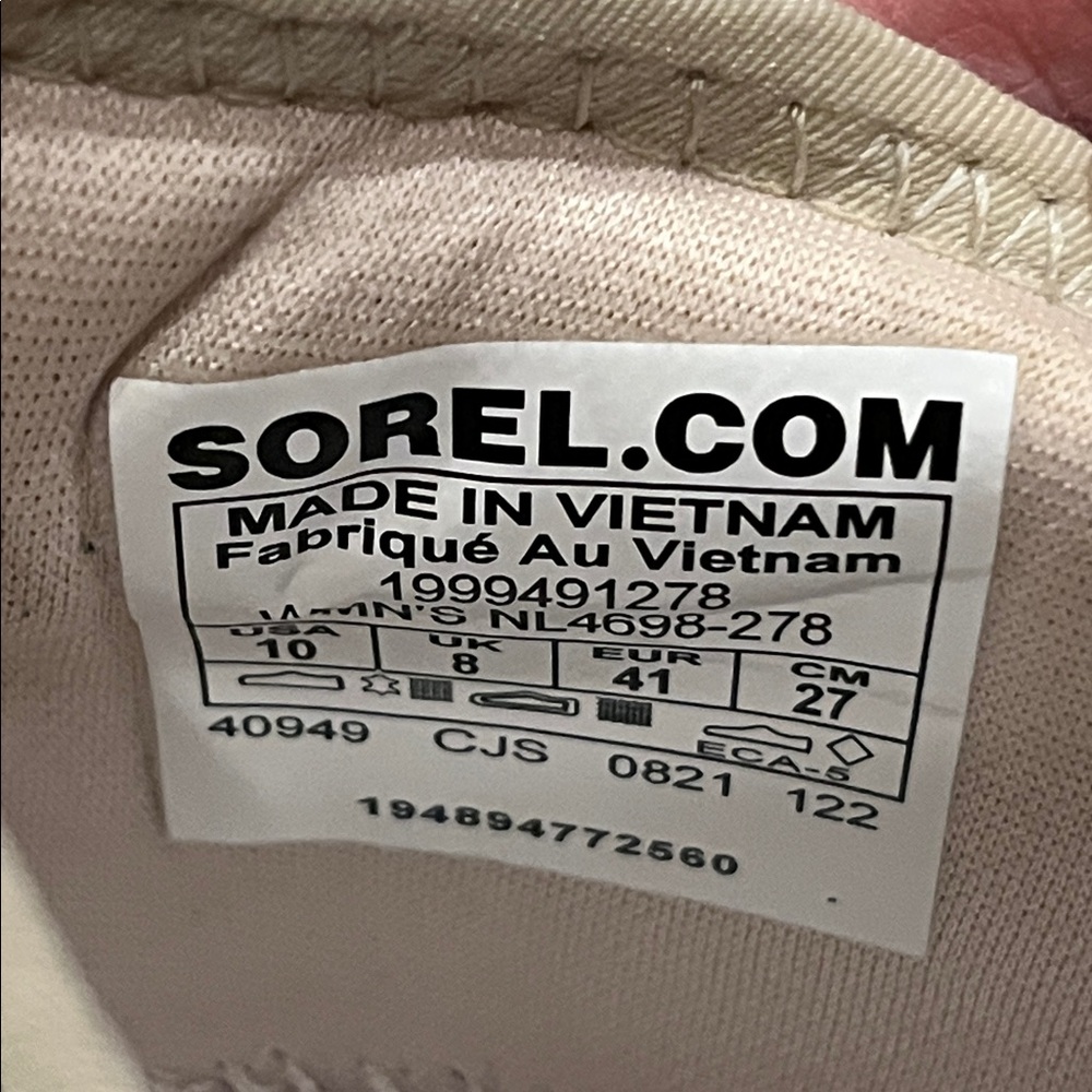 Sorel Kinetic Impact Strap Sneaker size 10 women’s - Picture 7 of 8